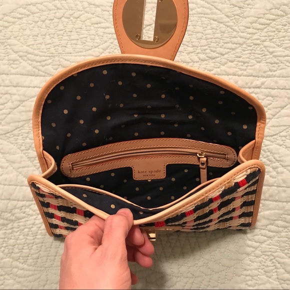 Kate Spade woven raffia clutch - Picture 3 of 3